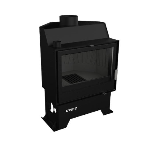KRETZ | Kamineinsatz Z 303 | gerade Scheibe | Gusseisen Box | 10 kW ➔ www.klimaworld.com
