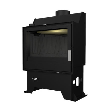 KRETZ | Kamineinsatz Z 303 | gerade Scheibe | Gusseisen Box | 10 kW