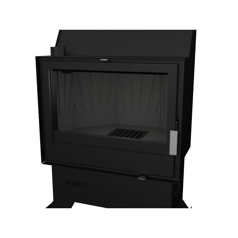 KRETZ | Kamineinsatz Z 303 | gerade Scheibe | Gusseisen Box | 10 kW