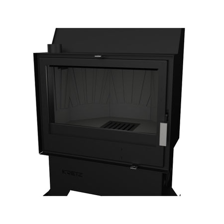 KRETZ | Kamineinsatz Z 303 | gerade Scheibe | Gusseisen Box | 10 kW