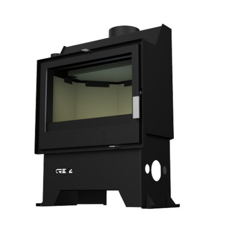 KRETZ | Kamineinsatz Z 103 | gerade Scheibe | Schamotte Box | 10 kW