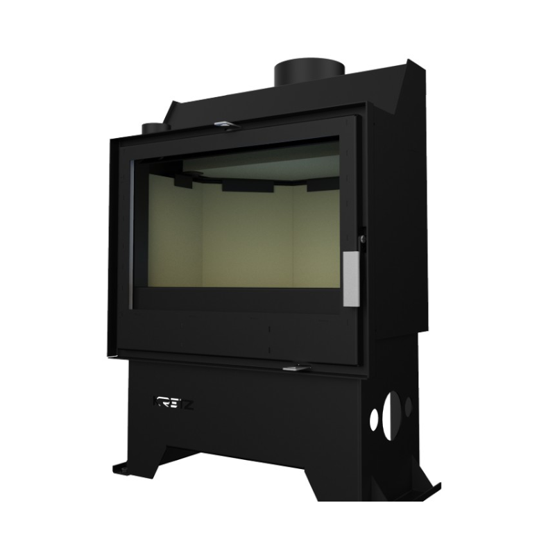 KRETZ | Kamineinsatz Z 103 | gerade Scheibe | Schamotte Box | 10 kW