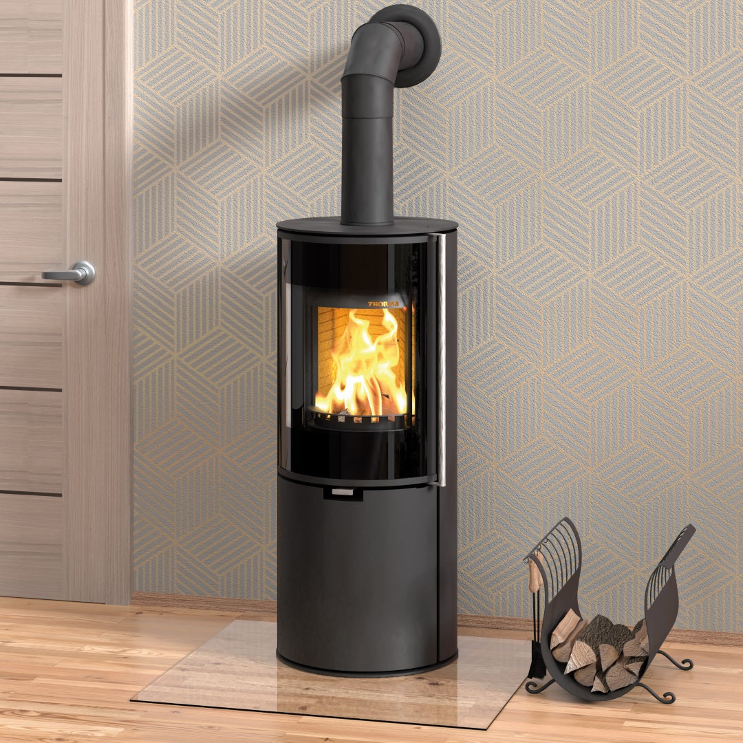 Thorma Kaminofen | ZARAGOZA PLUS| schwarz | 5 kW | www.klimaworld.com
