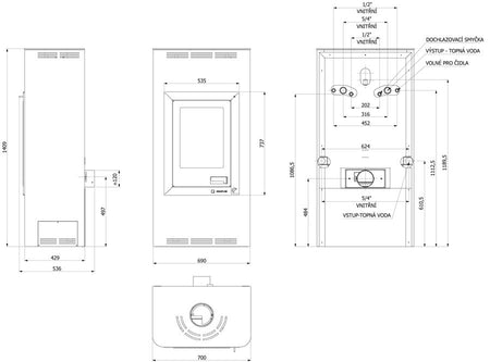 HS Flamingo | Kaminofen | Auquflam | 12 kW ➔ Klimaworld.com