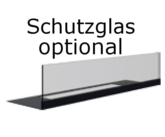 Biokamin Dekorativ-Wandkamin Delta schwarz Horizontal 