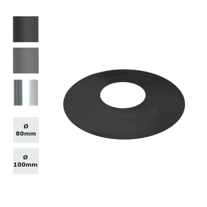 Jeremias | PELLET-LINE | Pelletofenrohr | Wandrosette geschlossen