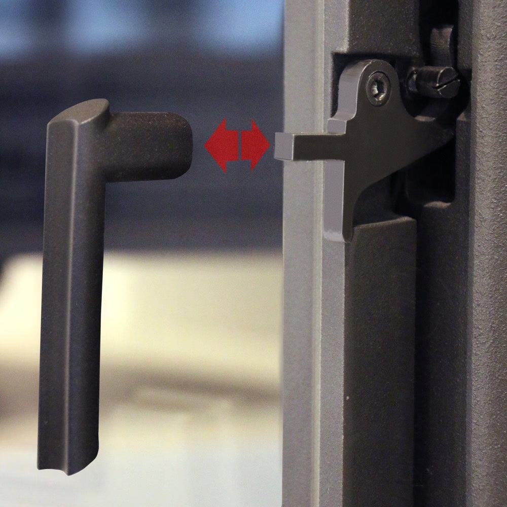 Kratki Kamineinsatz ZUZIA ECO Detail Griff | klimaworld.com